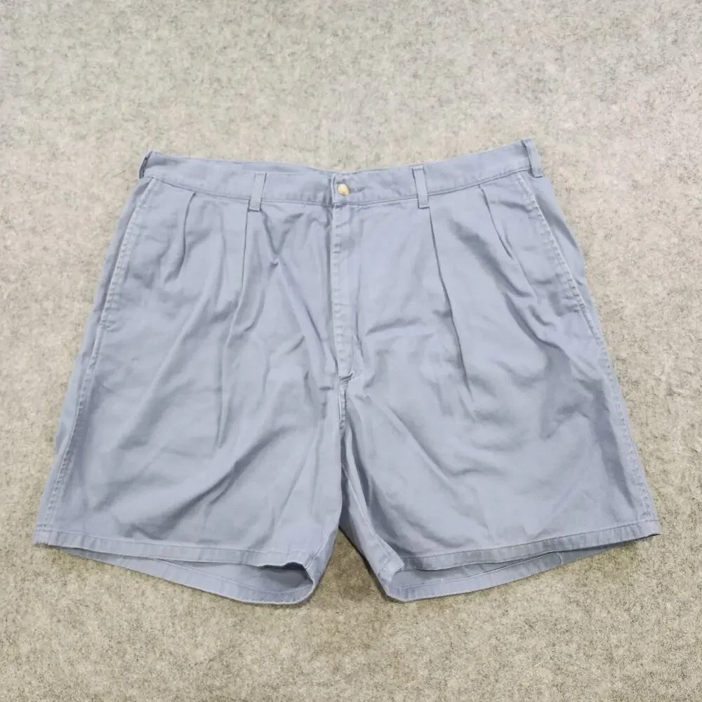 Vintage Polo‎ Ralph Lauren Shorts Mens 40 Blue Pleated Chino Classic USA 90s 80s